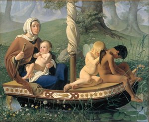 Kindheit. Aus der Serie: Die vier Lebensalter des Menschen von Ditlev Conrad Blunck
