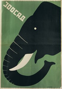 Plakat für den Leningrader Zoo, 1928