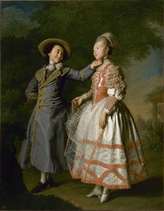 Porträt von Ekaterina Khrushchova und Gräfin Ekaterina Khovanskaya, 1773