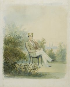 Porträt von Grigory Stepanovich Tarnovsky, Ende 1840er von Dmitry Ivanovich Bezperchy