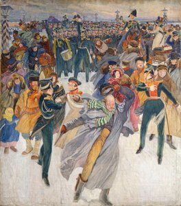 Der Dekabristenaufstand auf dem Senatsplatz am 14. Dezember 1825 von Dmitry Kardovsky