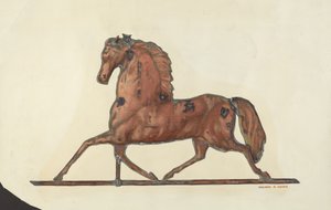Pferde-Wetterfahne von Dolores Haupt