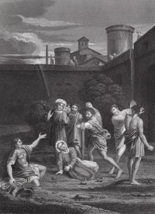 Die Steinigung des Heiligen Stephanus, Apostelgeschichte, Kapitel VII, Verse 54-60 von Domenichino (1581 1641) (after)