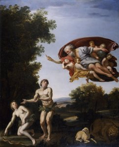 Die Vertreibung von Adam und Eva von Domenichino