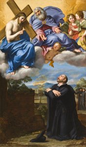 Die Vision des Heiligen Ignatius von Loyola von Christus und Gott dem Vater in La Storta