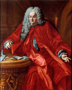 Porträt von Domenico Canevari (1683-1745) Doge der Republik Genua zwischen 1742 und 1744 (Gemälde zugeschrieben Domenico Bocciardo) von Domenico (attr.to) Bocciardo