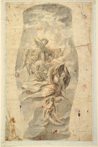 Deckenentwurf mit Apollo