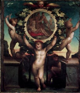 Engel (Putti) mit Noahs Trunkenheit von Domenico Beccafumi