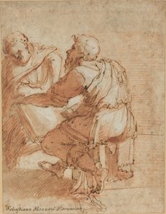 Studie für "Die vier Kirchenväter" von Domenico Beccafumi