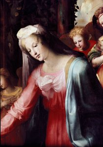 Die Geburt Christi (Detail) von Domenico Beccafumi