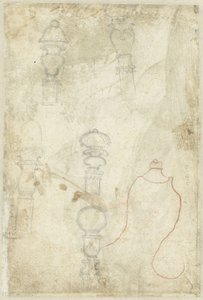 Skizzen von Knospen von Domenico Campagnola (possibly)