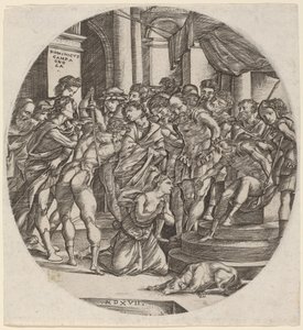 Enthauptung der Heiligen Katharina von Domenico Campagnola