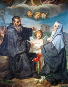St. Benedikt und St. Scholastika von Domenico Corvi (1721-1803)