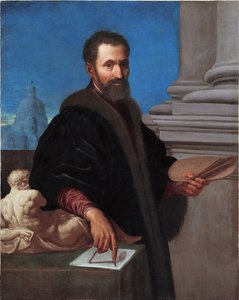 Porträt von Michelangelo Buonarroti von Domenico Cresti