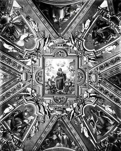 Jungfrau der Unbefleckten Empfängnis mit Heiligen und Engeln, in der Cappella Paolina, ca. 1611