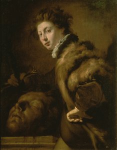 David mit dem Kopf von Goliath von Domenico Fetti or Feti