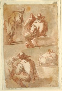 Figurale Studien von Domenico Gargiulo, called Micco Spadaro
