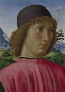 Porträt eines jungen Mannes in Rot, ca. 1485