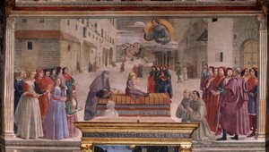 Auferstehung eines Jungen durch den Heiligen Franziskus von Domenico Ghirlandaio