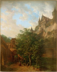 Burg Trausnitz bei Landshut von Domenico II Quaglio
