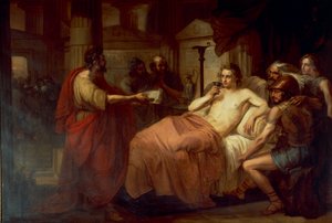 Alexander der Große und sein Arzt Philippos von Domenico Induno