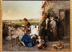 Wenn Blätter fallen von Domenico Induno