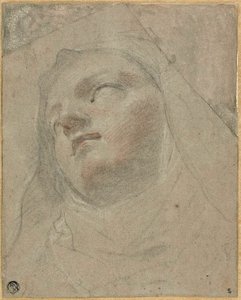 Kopf einer Dominikanernonne: Studie zur Ekstase des heiligen Dominikus von Domenico Maria Canuti