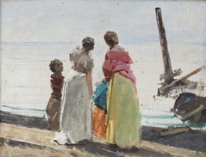 Figuren am Strand