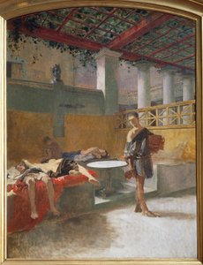 Das Triklinium nach der Orgie, ca. 1860 von Domenico Morelli