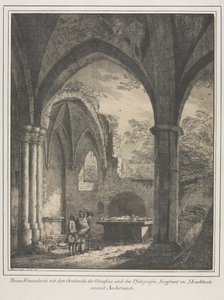 Bemerkenswerte Gebäude des Mittelalters in Deutschland: Ruinen der Kirche der Jungfrau, 1821