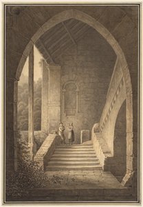 Äußere Treppe einer gotischen Ruine