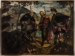 Begegnung auf dem Weg nach Emmaus von Domenico Robusti Tintoretto