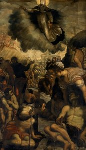 Der heilige Augustinus heilt den Gelähmten, um 1549 von Domenico Robusti Tintoretto