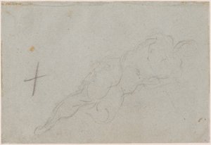 Eine weibliche Aktfigur [verso] von Domenico Tintoretto