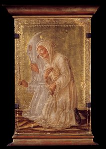 Zwei Geißelnde. Holzgemälde von Domenico Veneziano (1400-1481) 15. Jahrhundert. Bayonne, Bonnat Museum von Domenico Veneziano