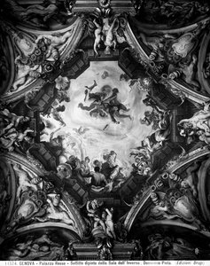 Allegorie des Winters, an der Decke des Winterzimmers von Domenico the Elder Piola