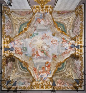 Decke mit der Allegorie des Herbstes, Bacchus, Halle des Herbstes