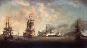 Britischer Angriff auf die Festung von Gorée, 29. Dezember 1758, vor Dakar von Dominic Serres