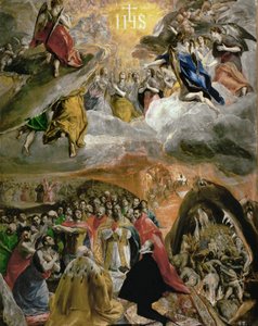 Anbetung des Heiligen Namens Jesu, 1577-1579 von Dominico El Greco
