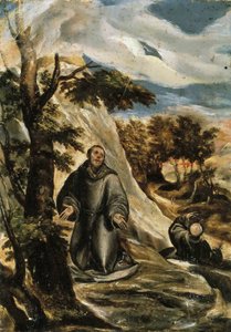 Der heilige Franz von Assisi empfängt die Stigmata von Dominico El Greco