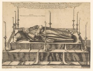 Totenporträt von Ferdinand II. von Tirol von Dominicus Custos (possibly)