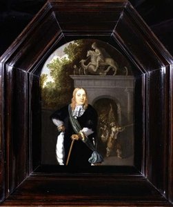 Porträt von Kapitän Jacobus Van Der Burgh vor dem Doeler Poort, Leiden