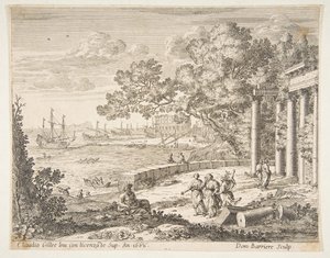 Landschaft mit Merkur, 1668 von Dominique Barriere