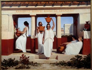 Griechische Frauen am Brunnen