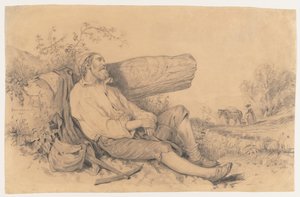 Schlafender Feldarbeiter, 1842