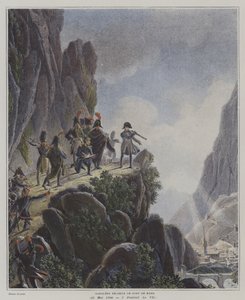 Napoleon untersucht Fort Bard, Italien, 23. Mai 1800 von Dominique Vivant (after) Denon