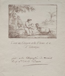 Heilige Familie auf der Flucht nach Ägypten, 1809 von Dominique Vivant Denon