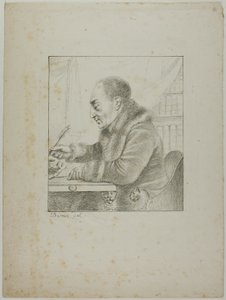 Porträt von Volney, der seinen Stift eintaucht von Dominique Vivant Denon