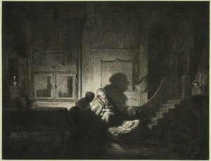 Innenansicht: Zwei Frauen und ein schlafendes Kind von Dominique Vivant Denon