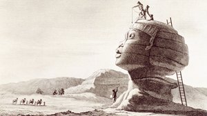 Sphinx von Gizeh in Ägypten während der Ägypten-Kampagne